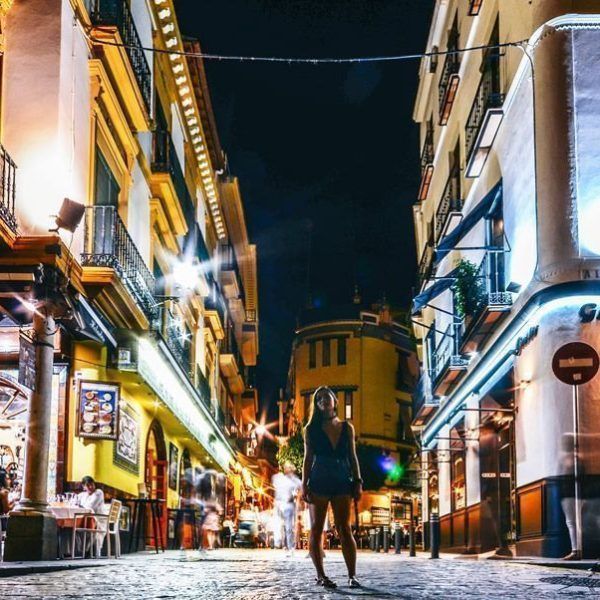 Going out at night in Seville