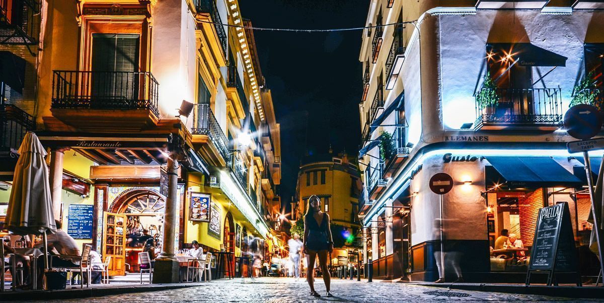 Going out at night in Seville